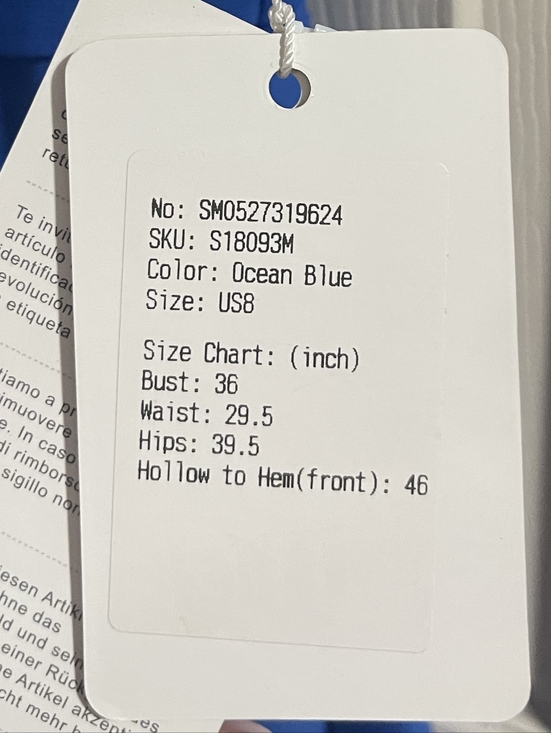 NWT STACEES Womens Ocean Blue High Neck Lace Accent Formal Sleeveless Midi Dress - Picture 4 of 4